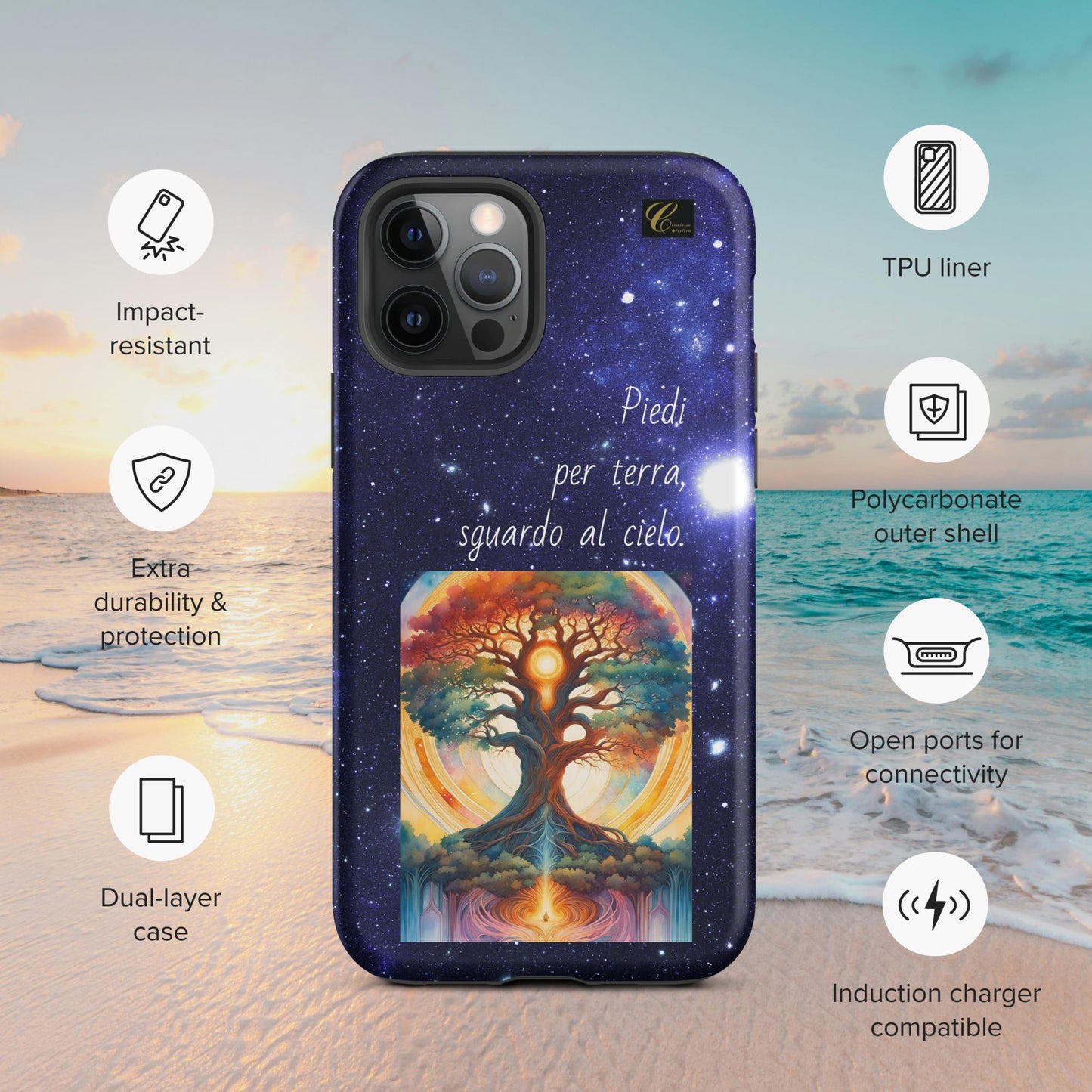 Cover iPhone rigida stelle