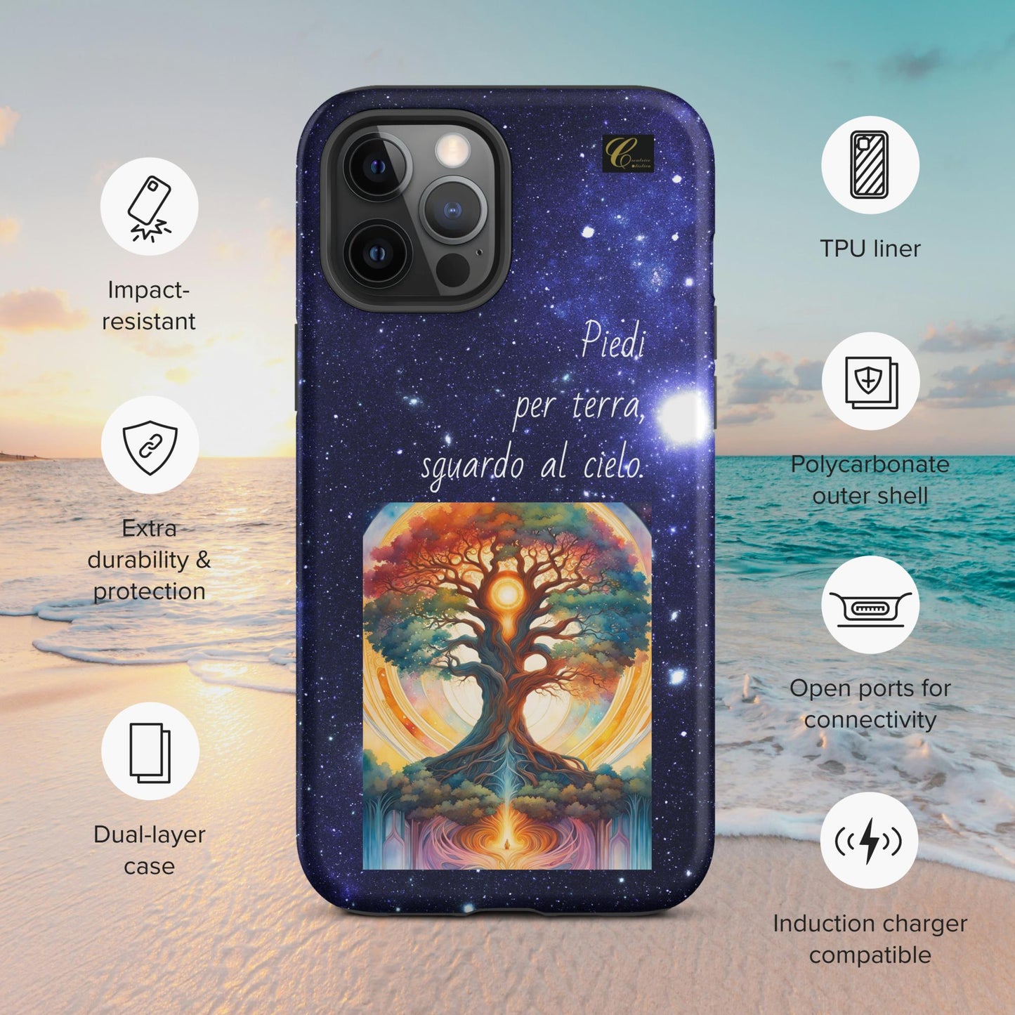 Cover iPhone rigida stelle