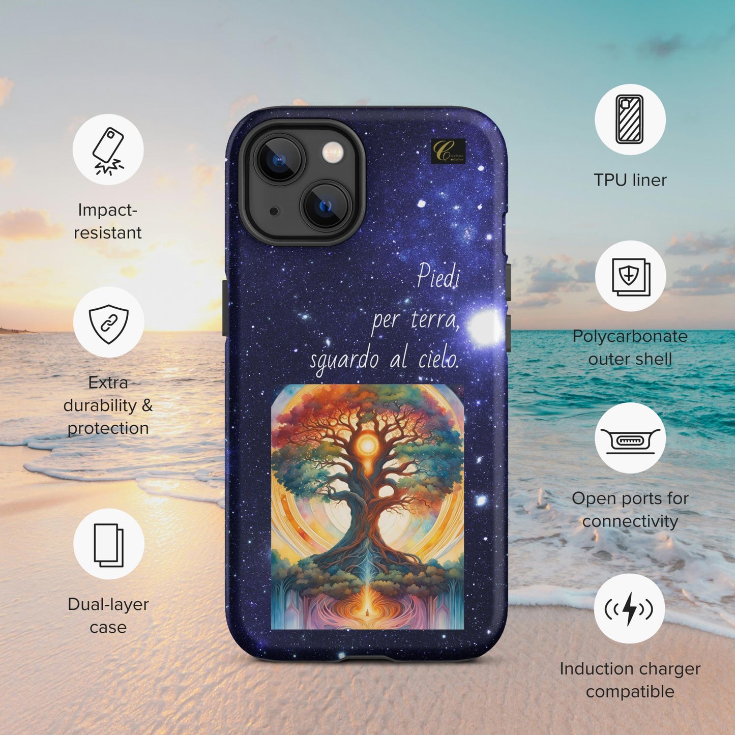 Cover iPhone rigida stelle