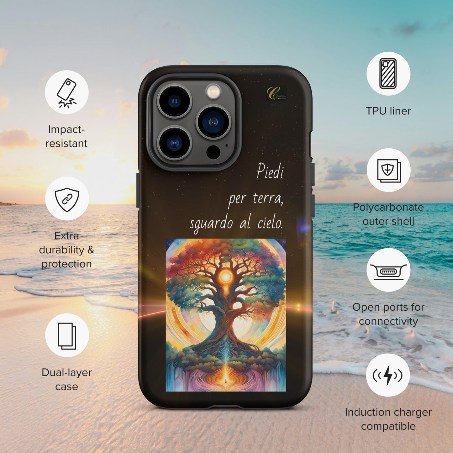 Cover iPhone rigida notte