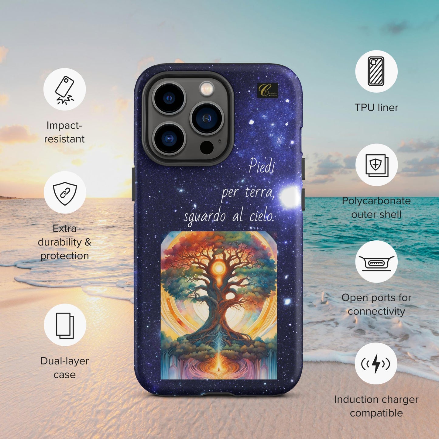 Cover iPhone rigida stelle