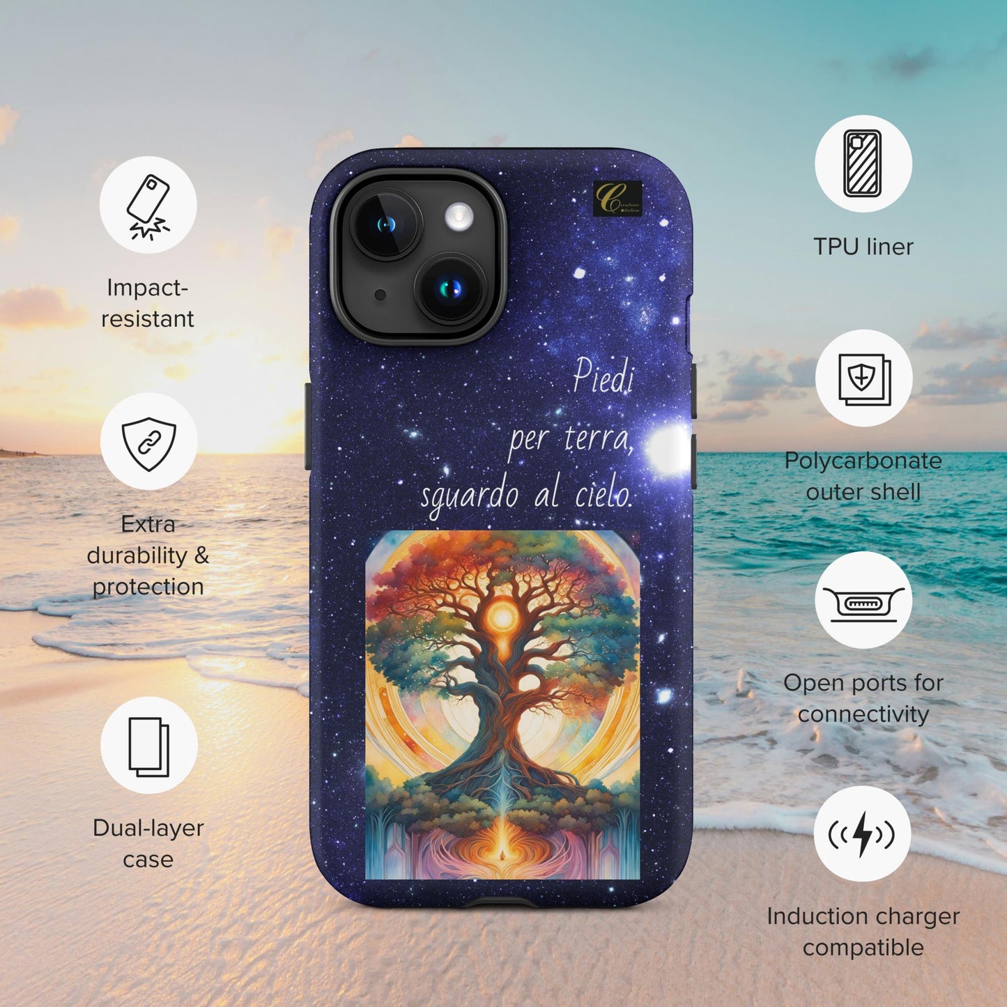 Cover iPhone rigida stelle