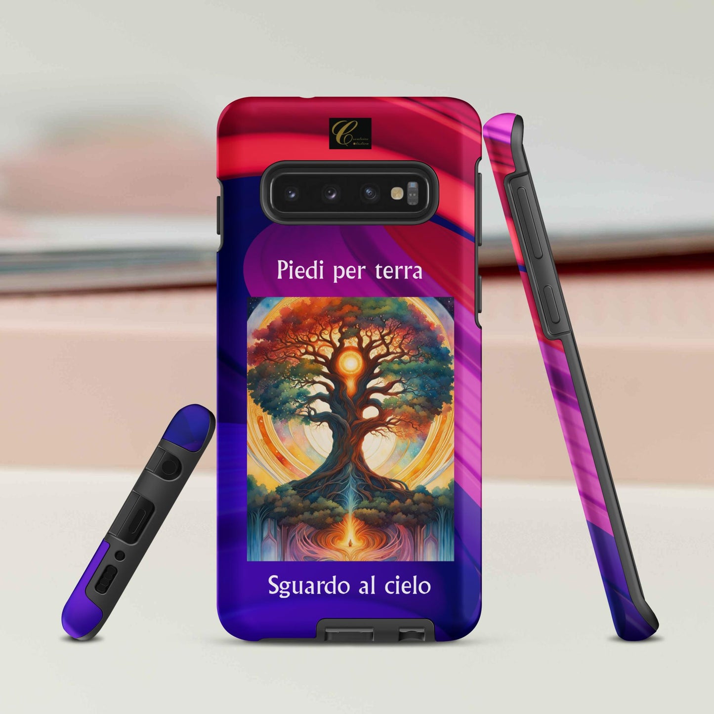 Cover resistente per Samsung® Albero fluo