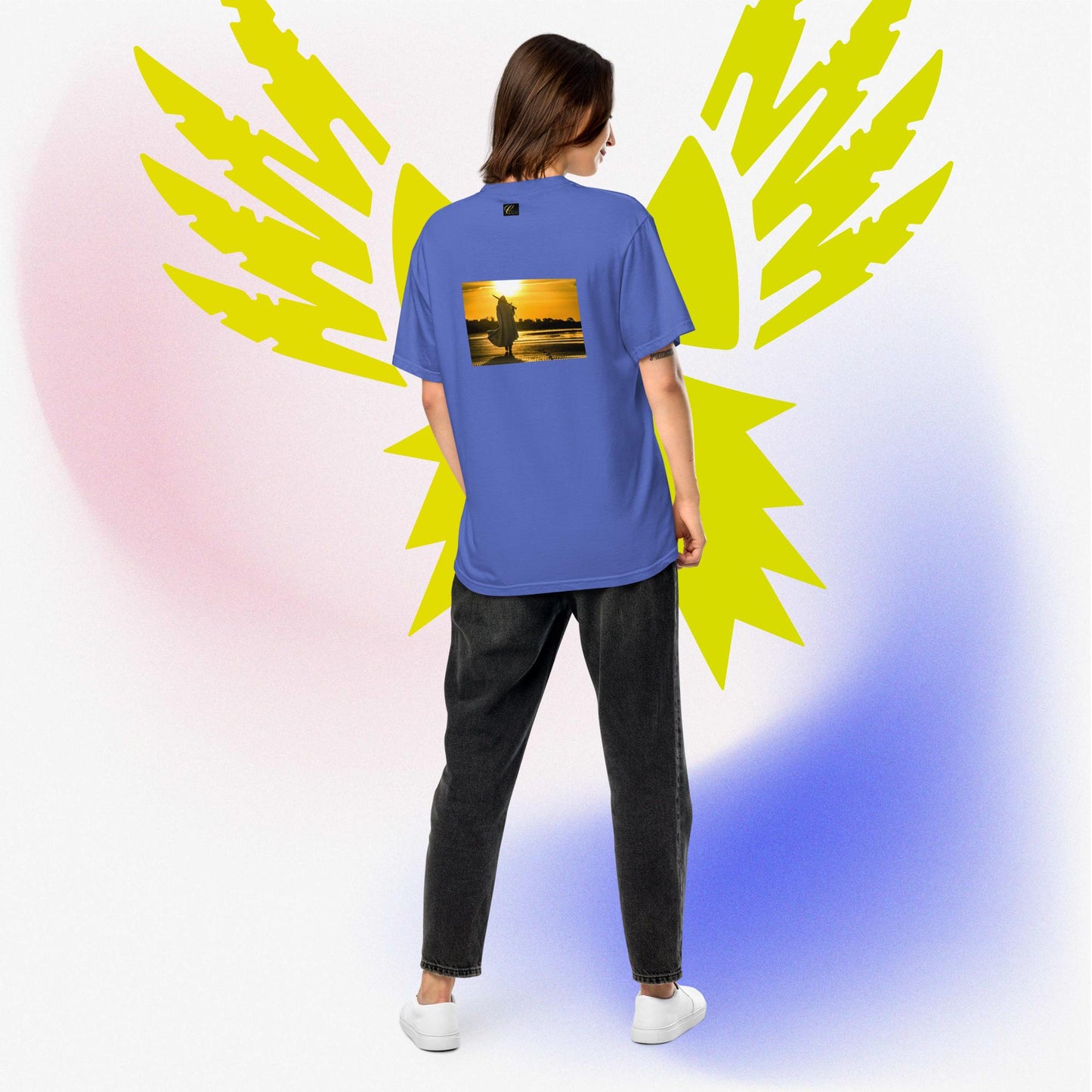 T-shirt pesante unisex Cavaliere di Luce