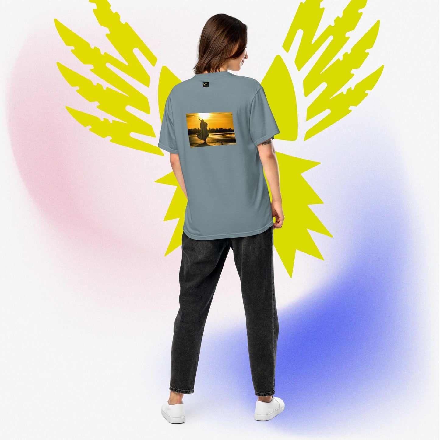 T-shirt pesante unisex Cavaliere di Luce