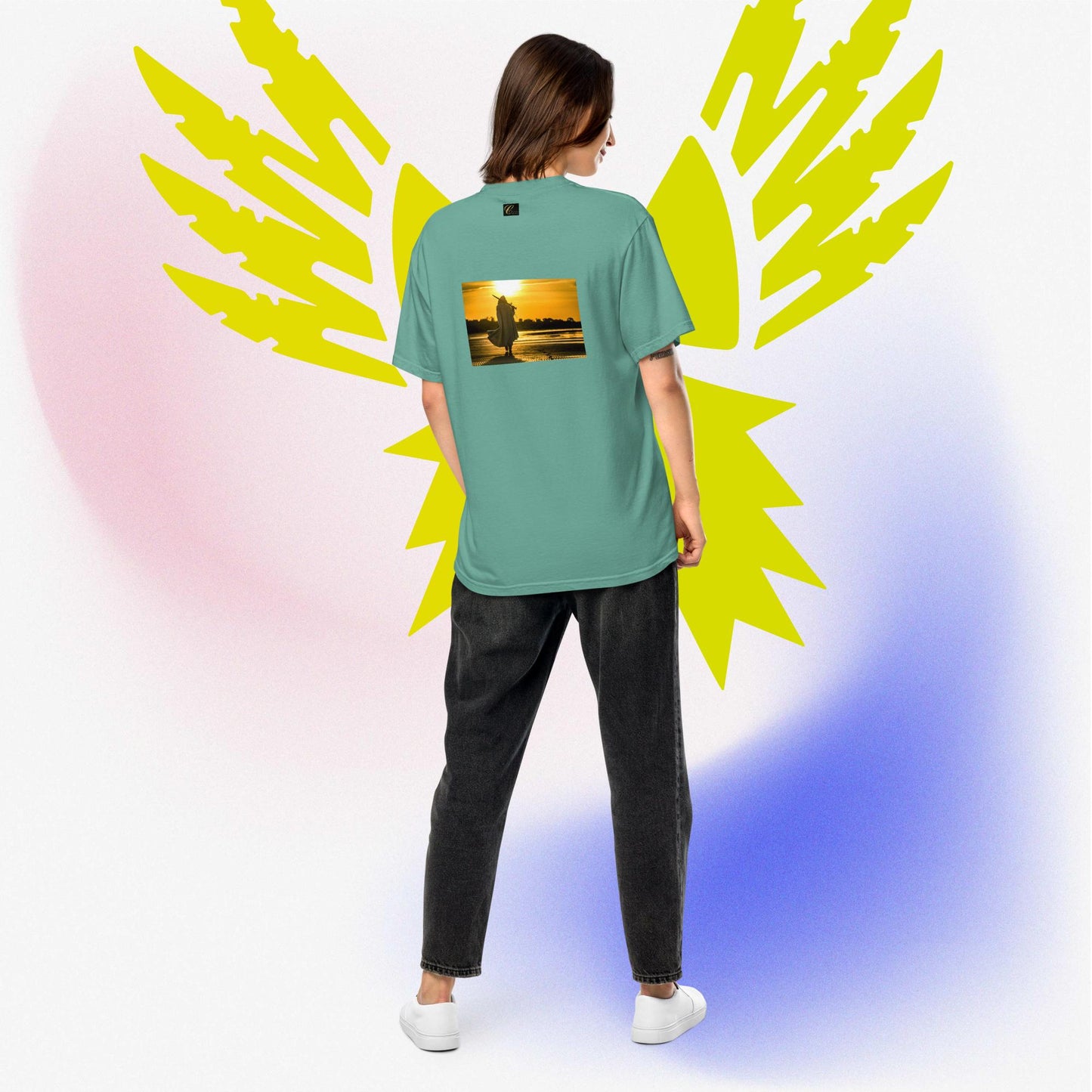 T-shirt pesante unisex Cavaliere di Luce