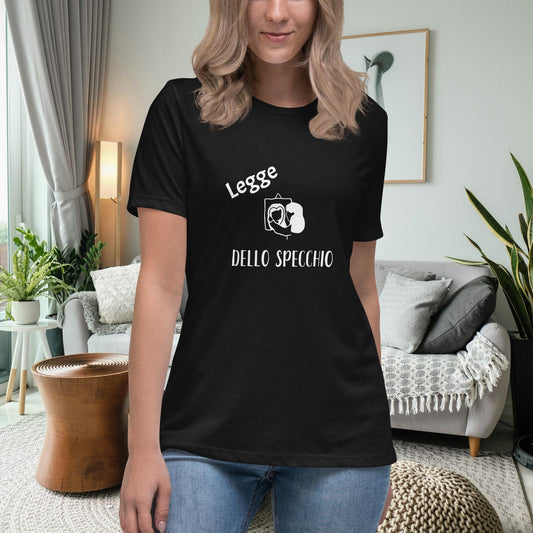 T-shirt relaxed fit Specchio Nera