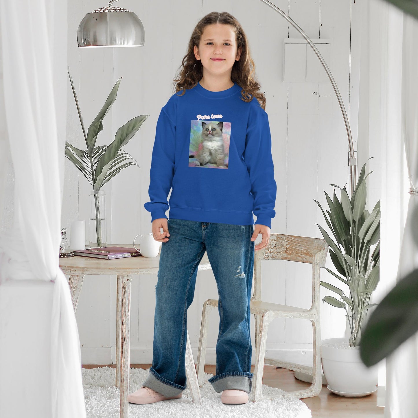 Felpa girocollo ragazzi Fluffy